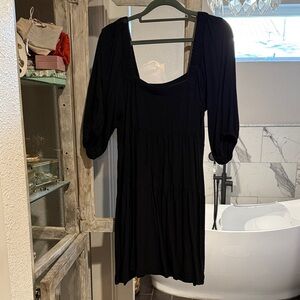 Shinestar Black Long Sleeve Dress